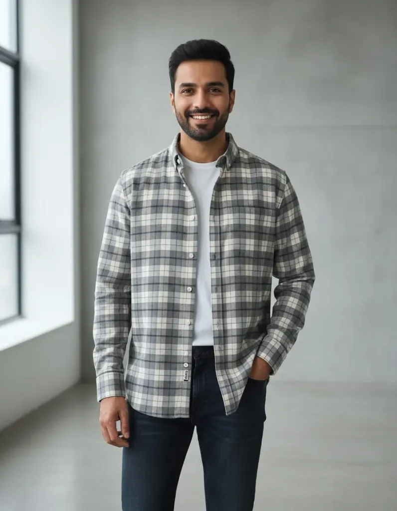 RAZAA`s premium checks shirt